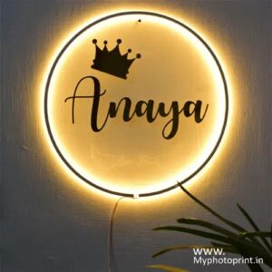 Personalized Circle Led Neon Sign Decorative Lights Wall Decor